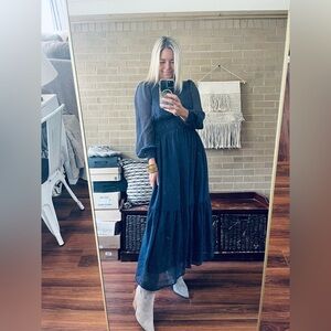 Old Navy Deep Blue Maxi Dress